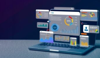 CRM Software Laptop