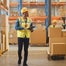 Men working in shipping warehouse