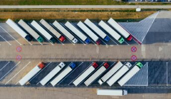 Trucks overhead