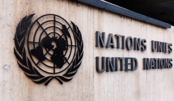 United Nations Sign