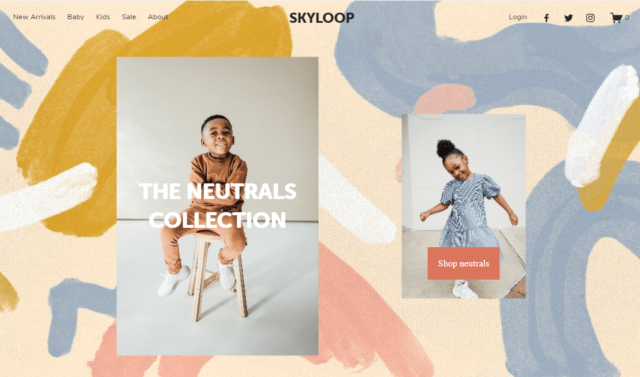 Squarespace Skyloop template