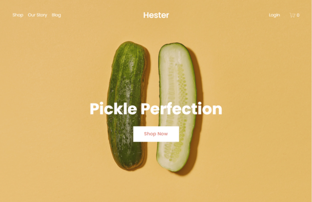 Squarespace Hester ecommerce template